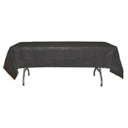 Exquisite 12 Pack Black Rectangle Tablecloth 54 X 108 Disposable This On Opens A Dialog That Displays Additional Images For Product With The Option To Zoom In Or Out