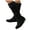 A-Black, variant on Oyedens Slouchy Knee High Cowboy Boots for Women Fashion Suede Low Heel Zipper Wide Calf Cowgirl Boots