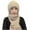 Beige, variant on Luxalzxs Hat and Scarf Set for Women Winter Warm Elastic Soft Ear Protection Knitted Scarf Hat One Piece Set Fleece Lined Beanie Hat Windproof Cap Scarf Set
