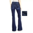 thumbnail image 2 of Jack-D Womens Juniors Luscious Curvy Basic Bootcut Denim Jeans Stretch, 2 of 2