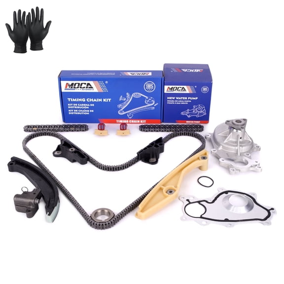 MOCA AUTOPARTS Timing Chain Kit with Water Pump Fit for 2011-2016 Ford F-150 3.5L & 2015-2017 Lincoln Navigator 3.5L & 2015-2017 Ford Expedition 3.5L