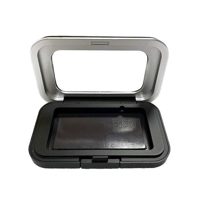 Cuadros Decorativos Estuche para agujas Caja de almacenamiento magnética para el hogar portátil para bordado negro DQrwqpou embutido en tela