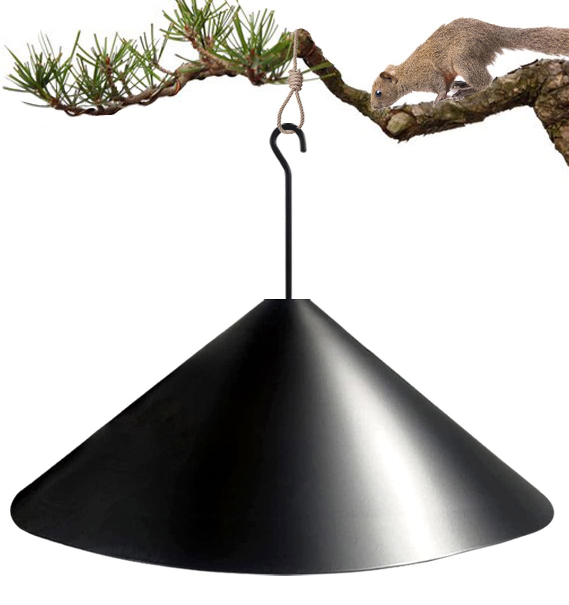 19"Squirrel Proof Baffle for Protecting Outside Pole Bird Feeders and