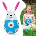 thumbnail image 2 of 2026 Easter Inflatable Bunny Egg: 15.7-Inch Tall Easter Inflatable Decor, Bunny Inside Colorful Egg Yard Ornament for Outdoor Indoor, Spring Holiday Lawn Decoration, Toy for Kids Party, 2 of 9