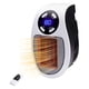 thumbnail image 1 of Calentador de espacio portátil mini con ventilador de aire caliente - color blanco - diseño compacto con control remoto (baterías no incluidas) - ideal para oficina y hogar, calienta rápido y de, 1 of 7