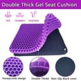 thumbnail image 3 of Cojín ortopédico para coxis, cojín de gel, cojín ergonómico para oficina, coche y silla de ruedas., 3 of 5