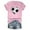 Pink, variant on LYXSSBYX Plus Size Womens Shirts Clearance Women's Baseball Sport Printed T-Shirt with Round Neck and Short Sleeved Top