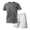 Dark Gray#10511BB, variant on Mens Short Sets 2 Piece Outfits Mesh Quick Dry Athletic Men's Short Sleeve T-Shirt & Shorts Set Casual Summer 2 Piece Fashion Summer Tracksuits