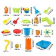 thumbnail image 3 of HOARBOEG Sand & Water Table Outdoor Garden Sandbox Set Play Table Kids Summer Beach Toy, 3 of 9