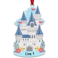 thumbnail image 3 of Personalized Blue Castle Ornament 2024 - Princess Castle Playhouse Bluey Ornaments Baby Blue Christmas Decorations Toddler Ornaments for Christmas Tree Toddler Christmas Ornaments by Elves, 3 of 8