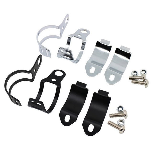 soportes de montaje para intermitentes de motocicleta, 2 piezas, aptos para scooters con horquilla delantera de 30 a 45 mm.