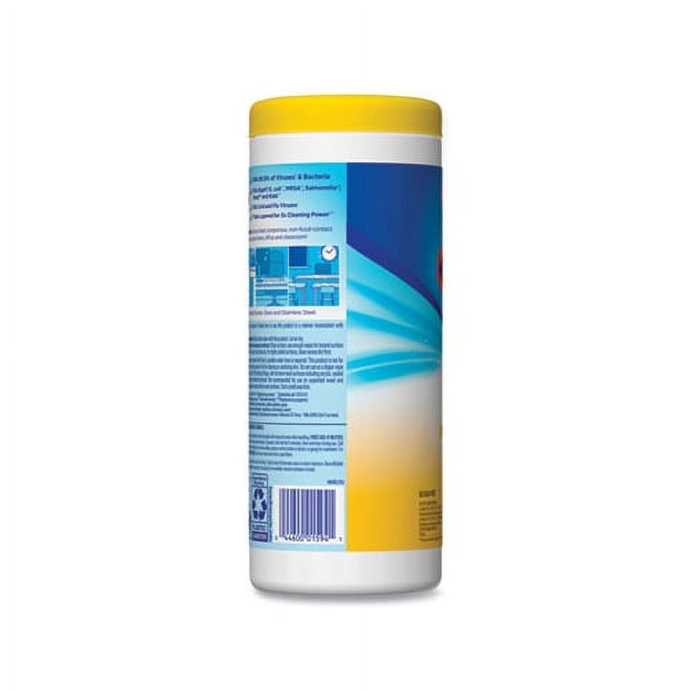 Disinfecting Wipes 7 x 8, Crisp Lemon, 35/Canister, 12/Carton