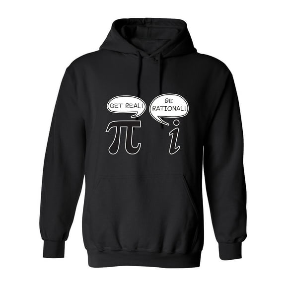 Get Real Be Rational Sarcastic Novelty Gift Idea Adult Humor Funny Men's Hoodies