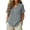 Gray, variant on hoksml Women's Cotton V Neck Short Sleeve Peplum Blouse, Ruffle Trim Casual Tunic, Loose Fit Top for Daily and Office Wear