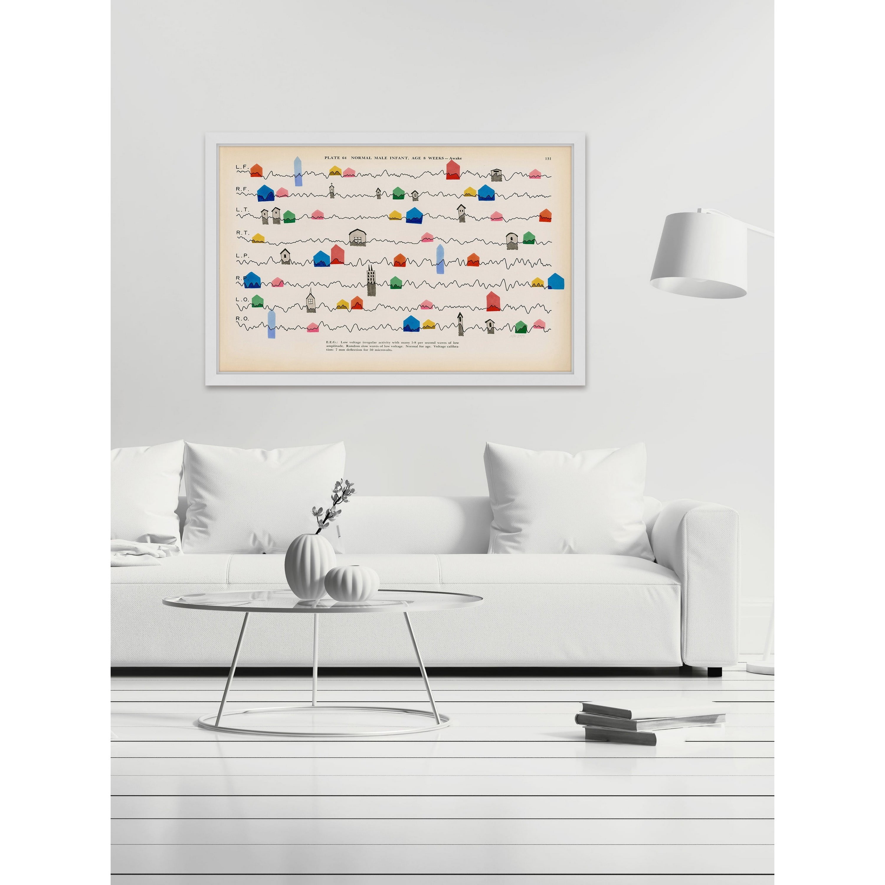 Marmont Hill "Tiny House Pulse" by Nikki Galapon Framed Painting Print