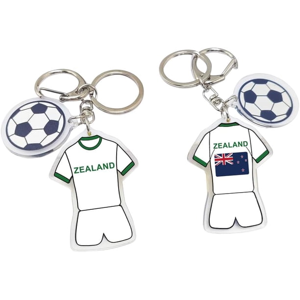 Yanonmyfd2026 World Cup Soccer Keychain - World Cup Pride Accessory, Football Fan Gift & Souvenir (2PCS),New Zealand