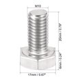 thumbnail image 2 of M10 Thread 20mm 304 Stainless Steel Hex Head Left Hand Screw Bolts, 2 of 3