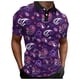 thumbnail image 1 of Pack Playeras Hombre Moda Hombre Primavera Verano Casual Manga Corta Cuello Vuelto Camisetas Estampadas Blusa Superior, 1 of 5