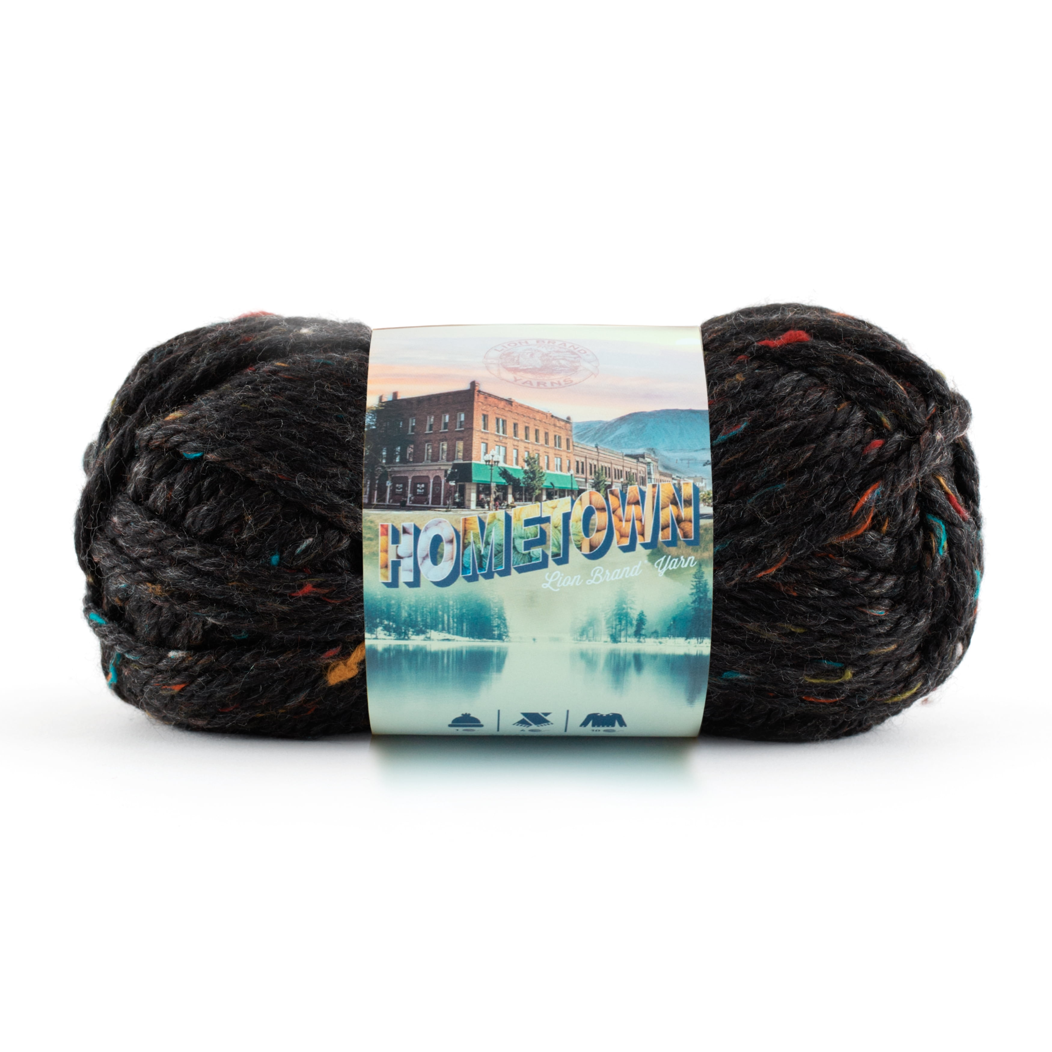 Lion Brand Yarn Hometown Arcade Pack COLOR135-022 Super Bulky Yarn Acrylic Yarn 4 Pack