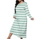 thumbnail image 2 of Women's Long Sleeve Casual Pajama Gown 100% Polyester Loose Fit Home Wear Beach Cover Up, 2 of 6