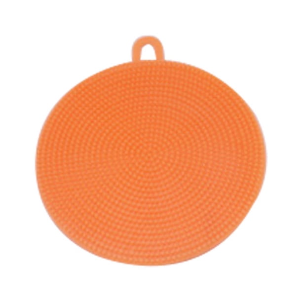 Cepillo multifuncional Monstrate Antiadherente Cocina Fregador Vajilla Limpieza Naranja 10.6x12cm