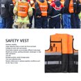 thumbnail image 4 of Class 2 High Visibility  Vest, with Dual Tone Reflective Strips and Multiple Pockets, for Construction, 4 of 8