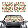 thumbnail image 2 of Haiem Strawberry Car Windshield Sun Shade (2 Pieces) Foldable Windshield Sun Shade Car Accessories for Truck SUV Pickup-Medium, 2 of 7