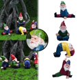 thumbnail image 1 of 4 Miniature Outdoor Miniature Figurines Accessory Set Decorative Objects In Fun Poses Yard Decorations Garden Flower Pot Decorative Gift,1 Set Of Yoga Dwarf Cute Bonsai Decoration Clearance, 1 of 9