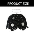 thumbnail image 3 of SIEYIO Crocheted Hat for Lady Handwoven Handwoven Head Ornament for Party Prom, 3 of 12