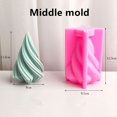 thumbnail image 1 of Hermosos moldes de velas únicas en 3D talladas, vela ondulada, arte abstracto, geométrico, Irregular, molde de vela de silicona para decoración del hogar, 1 of 4