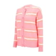 thumbnail image 6 of ZHENHONG Crew Cardigans Womens, Womens Cropped Striped Knit Cardigans Sweaters Trendy Long Sleeve Lightweight Open Front Button OutfitsCardigans for Women, 6 of 9