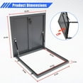 thumbnail image 2 of Reykilor 29.5*29.5in Roof Hatch, Aluminum Alloy Roof Access Hatch, Roof Security Door with Door Latch for Maintenance Roof, Emergency Access, Cellar, 2 of 7