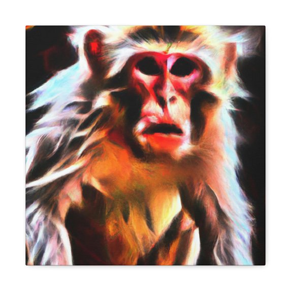Japanese Macaque Splendor - Canvas