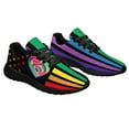 thumbnail image 5 of Unisex Rainbow Sneakers, LGBT Shoes for Men Women Lightweight Breathable Running Shoes Black Size 8, 5 of 7