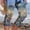 Blue#1, variant on Drovellove Women's Plus Size High Waisted Capri Yoga Pants - Summer Slim Fit Joggers with Tummy Control for Workout or Casual Street Style