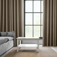 thumbnail image 5 of HPD Half Price Drapes Dutch Cocoa Grommet Faux Linen Room Darkening Curtains for Bedroom & Living Room Curtains (1 Panel), Door & Window Curtains 96 inches long, Grommet Curtains & drapes, 50W X 96L, 5 of 12
