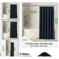 thumbnail image 3 of Sparklane-Shower Curtain Navy Blue - Hotel Style Shower Curtains for Bathroom with Waffle Design, 72x78 Inches - Fabric Shower Curtain - Cortinas de Baño Elegantes, 3 of 13