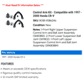 thumbnail image 2 of Control Arm Kit - Compatible with 1997 - 2000 Honda CR-V 1998 1999, 2 of 2