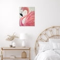 thumbnail image 2 of Flamingo Canvas Wall Art Pink Bird Framed Wall Art Tropical Animal Flamingo Wall Paintings for Living Room Bedroom Bathroom Office Wall Decor,10L X 8W Inches, 2 of 6