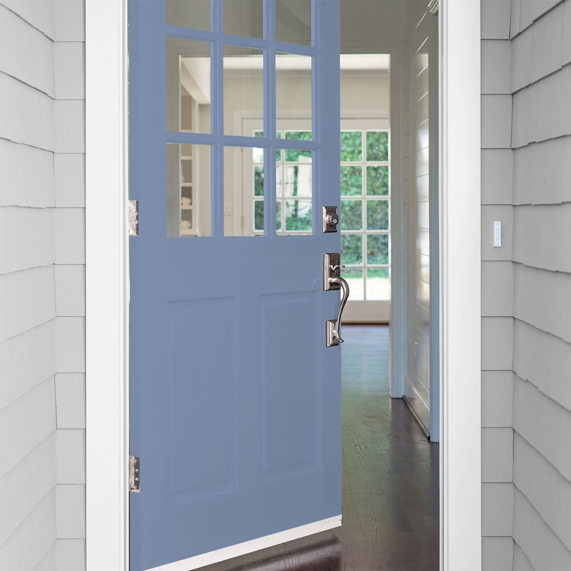 Glidden High Endurance Plus Evening Hush Semi Gloss Exterior Paint and Primer, 1 Quart