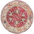 thumbnail image 2 of SAFAVIEH Monaco Amilia Overdyed Geometric Area Rug, Fuchsia/Light Grey, 6'7" x 6'7" Round, 2 of 7