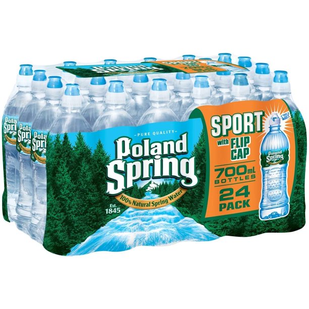 Poland Spring Water ,Sport with Flip Cap 23.7 Oz ( Pack of 24
