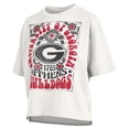 thumbnail image 2 of Women's Pressbox White Georgia Bulldogs Harmony Oversized T-Shirt, 2 of 3