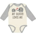 thumbnail image 3 of Inktastic My Auntie Loves Me Boys or Girls Long Sleeve Baby Bodysuit, 3 of 5