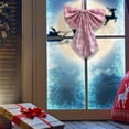 thumbnail image 4 of TIELUTT Extra Large Bow with Flowing Ribbon for Festive and Door Hanging Christmas Decorations Hanging Large Hanging Window Stain Glass for Kids Strong and Stretchy String .4 Gel Vase for Windows, 4 of 6