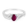 thumbnail image 6 of 10k White Gold Oval Ruby Ring, 6 of 6