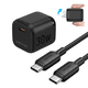 thumbnail image 1 of Cargador Rápido VENTION 30W GaN Compacto + Cable USB-C a USB-C 1 Metro 60W, 1 of 7