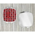 thumbnail image 4 of Letter L Football Red Black and White Compact Mirror CJ1073-LSCM, 4 of 4