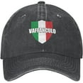 thumbnail image 5 of Vaffanculo Italian Funny Hat Adjustable Denim Baseball Cap Black Dad Hat Men Women, 5 of 6