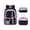 Dark Purple, variant on Color Block Backpack for School Kids Cute Backpacks for Girls Elementary Lighweight Bookbag with Lunch Box Pencil Case 3 in 1